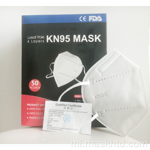 Ko te koretake o te papanga ka mau i te relloop ffp2 kn95 n95 respirator